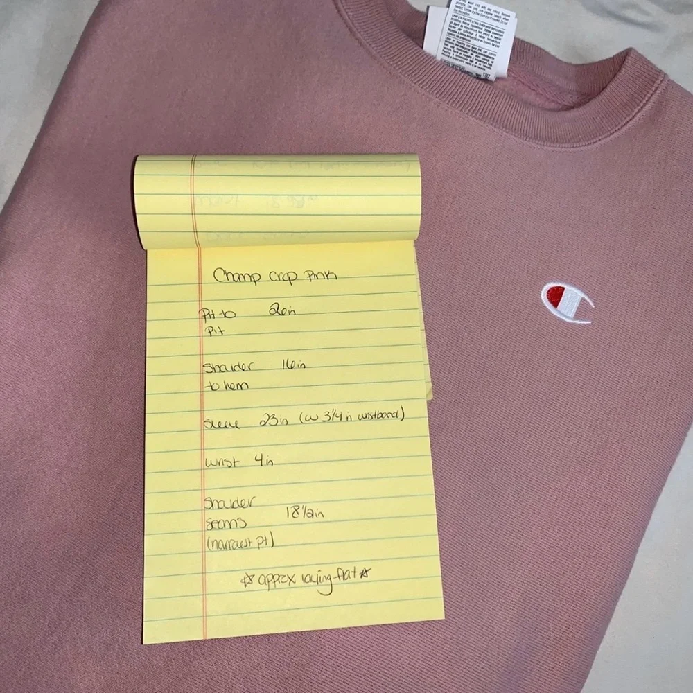 Self Cropped Champion Reverse Weave Sweatshirt - Picture 5 of 5